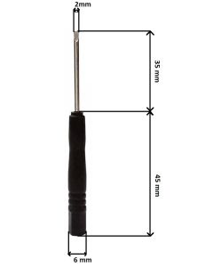 Flacher 2mm Schraubendreher